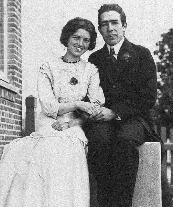 Niels Bohr og Margrethe Nørlund som forlovede.