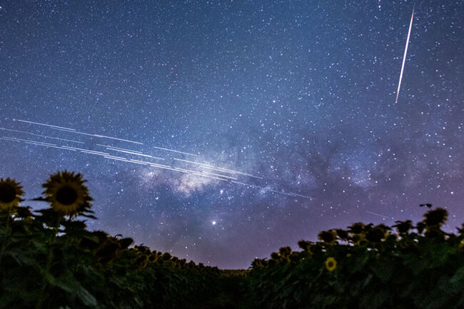 Starlink satellites.