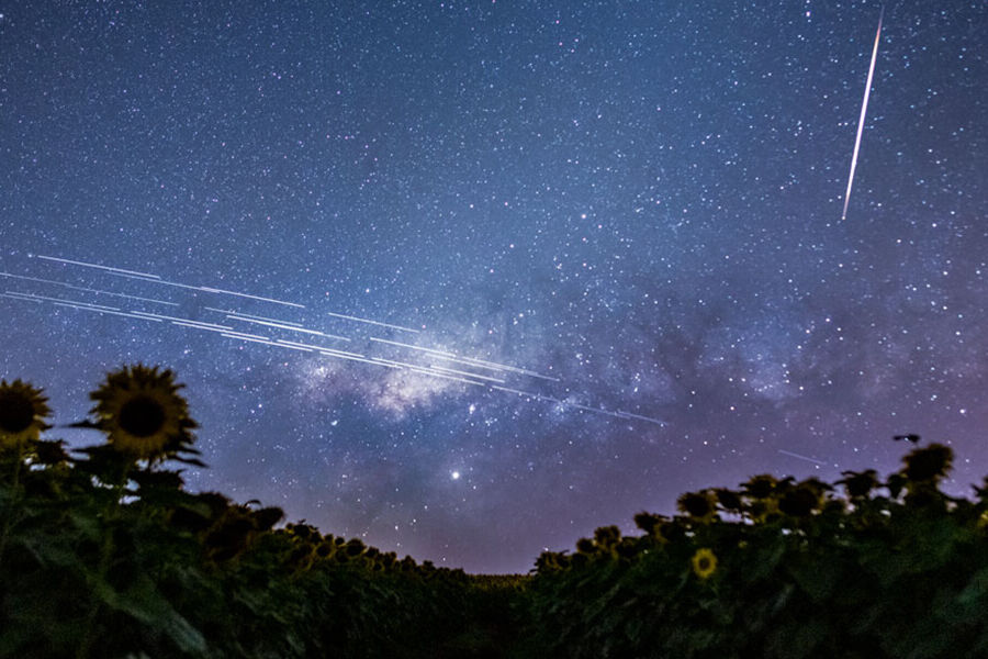 Starlink satellites.