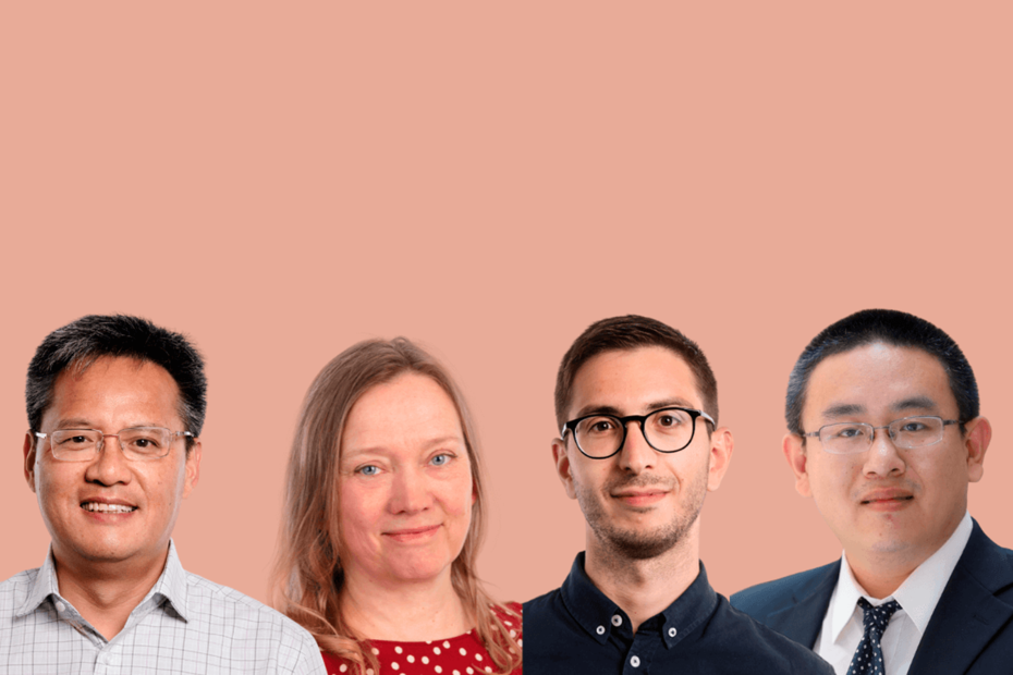 Professor Wusheng Yu, Professor Mette Termansen, adjunkt Francesco Clora og adjunkt Zhan Wang repræsenterer IFRO som ny partner i The Acetate Consortium.