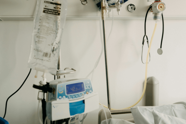 Picture of a hospital bed