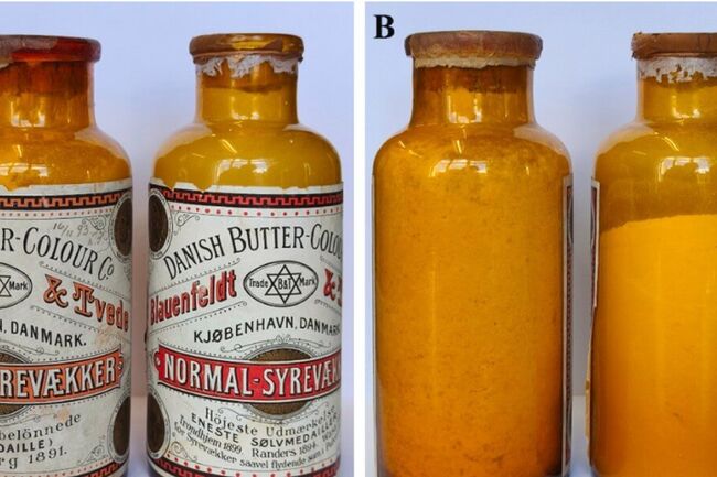 Bottles with bacteria