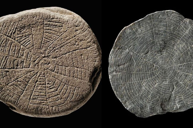 Sun stones found on the island Bornholm